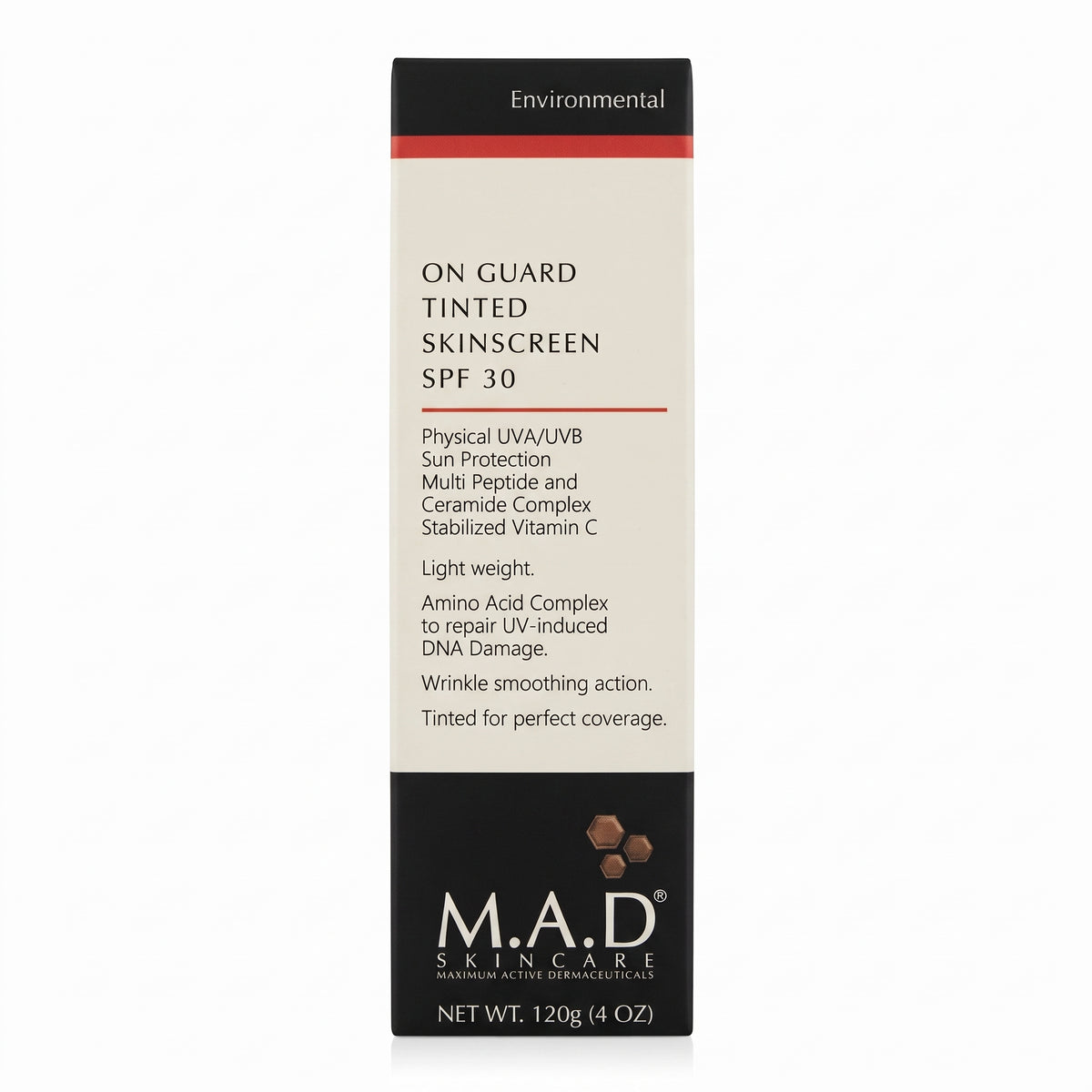 M.A.D Skincare On Guard Tinted Skinscreen SPF 30 - Protector Solar con Color (120 g)