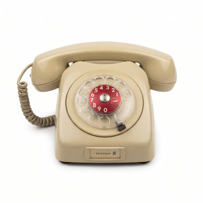 Teléfono Vintage de Disco Ericsson - Antigüedad Auténtica de Colección