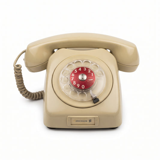 Teléfono Vintage de Disco Ericsson - Antigüedad Auténtica de Colección