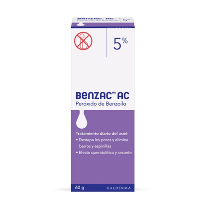 Galderma Benzac AC Gel 5% - Tratamiento diario del acné (60 g)