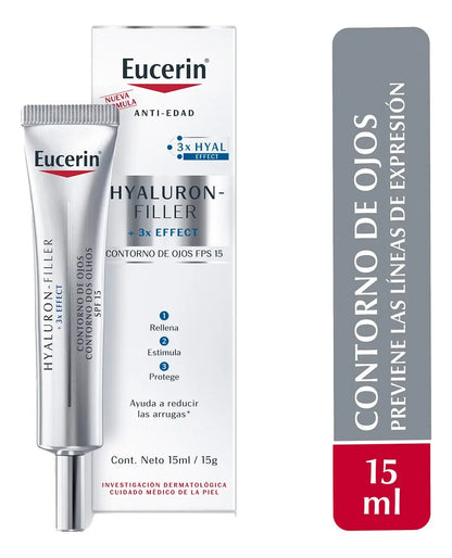 Eucerin Hyaluron-Filler + 3x Effect Contorno de Ojos FPS 15 - 15 ml