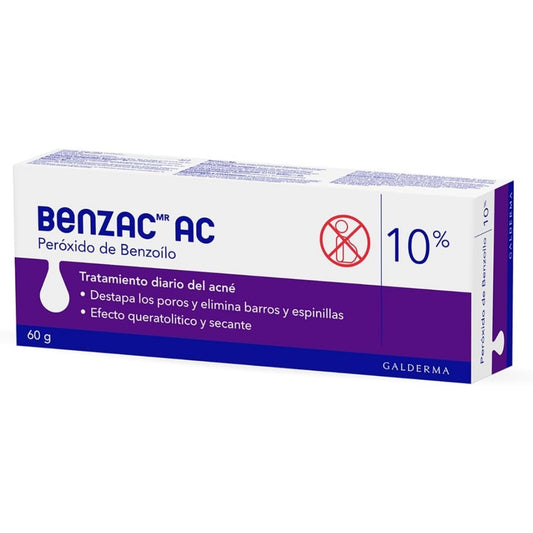 Galderma Benzac AC Gel 10% - Tratamiento diario del acné (60 g)