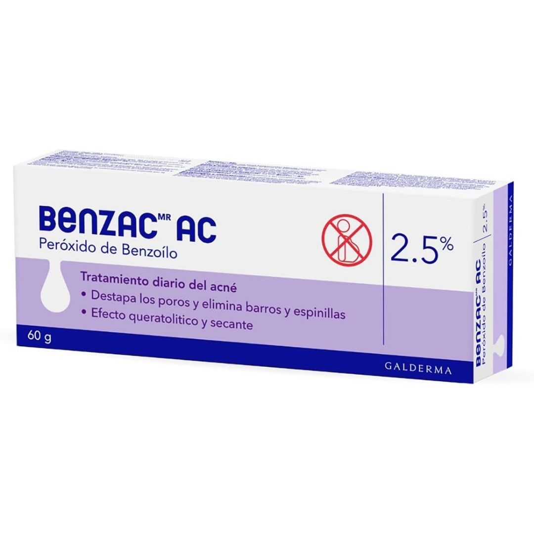 Galderma Benzac AC Gel 2.5% - Tratamiento diario del acné (60 g)