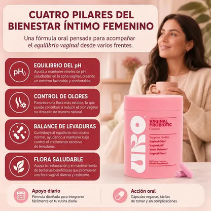 O.LYKA URO Vaginal Probiotic Capsules - 60 Cápsulas