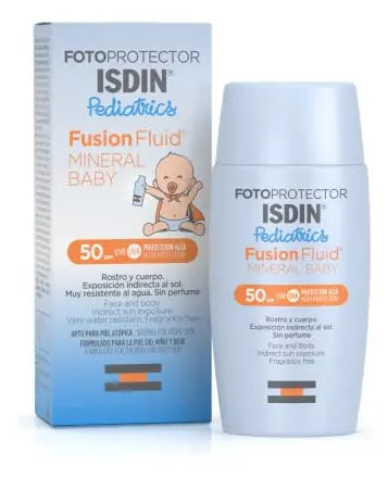 ISDIN fotoprotector Pedriatrics Fusion Fluid Mineral Baby Resistente al agua 50ml