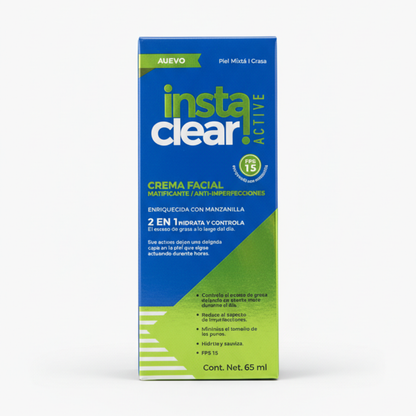 Instaclear - Crema facial Matificante (65 ml)