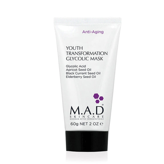 M.A.D Skincare Youth Transformation Glycolic Mask - Mascarilla con Ácido Glicólico (60 g)