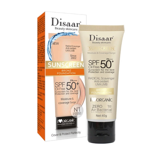 Disaar Protector Solar con Base Bronz SPF 50+ PA+ (40 g)