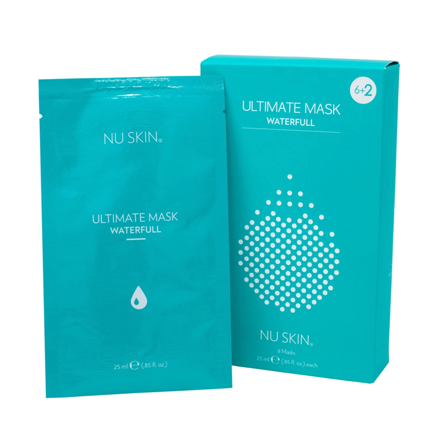 Nu Skin Ultimate Mask Waterfull – Mascarilla Hidratante Intensiva (8 mascarillas de 25 ml c/u)