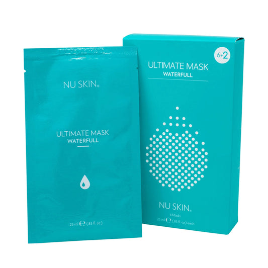 Nu Skin Ultimate Mask Waterfull – Mascarilla Hidratante Intensiva (8 mascarillas de 25 ml c/u)