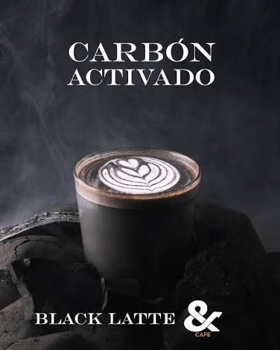 Black Latte - Black Charcoal Latte (Bebida en Polvo con Carbón Activado y L-Carnitina) - 100 g
